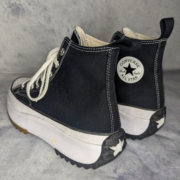 Converse OG Run Star Hike Unisex High Top Platform Sneaker in Black, Size 10 - Picture 11 of 14